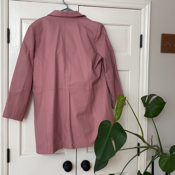 OOAK mauve lavender suit in leather by Venezia - Picture 5 of 12